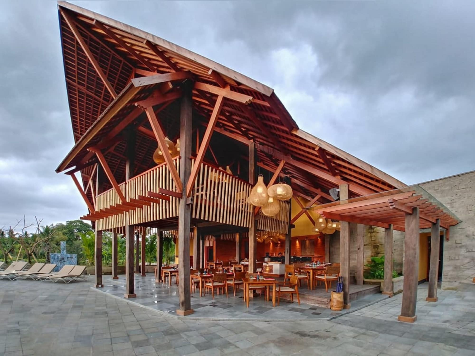 特拉帕拉纳比斯马酒店-Chse认证 乌布 外观 照片 The restaurant at the resort
